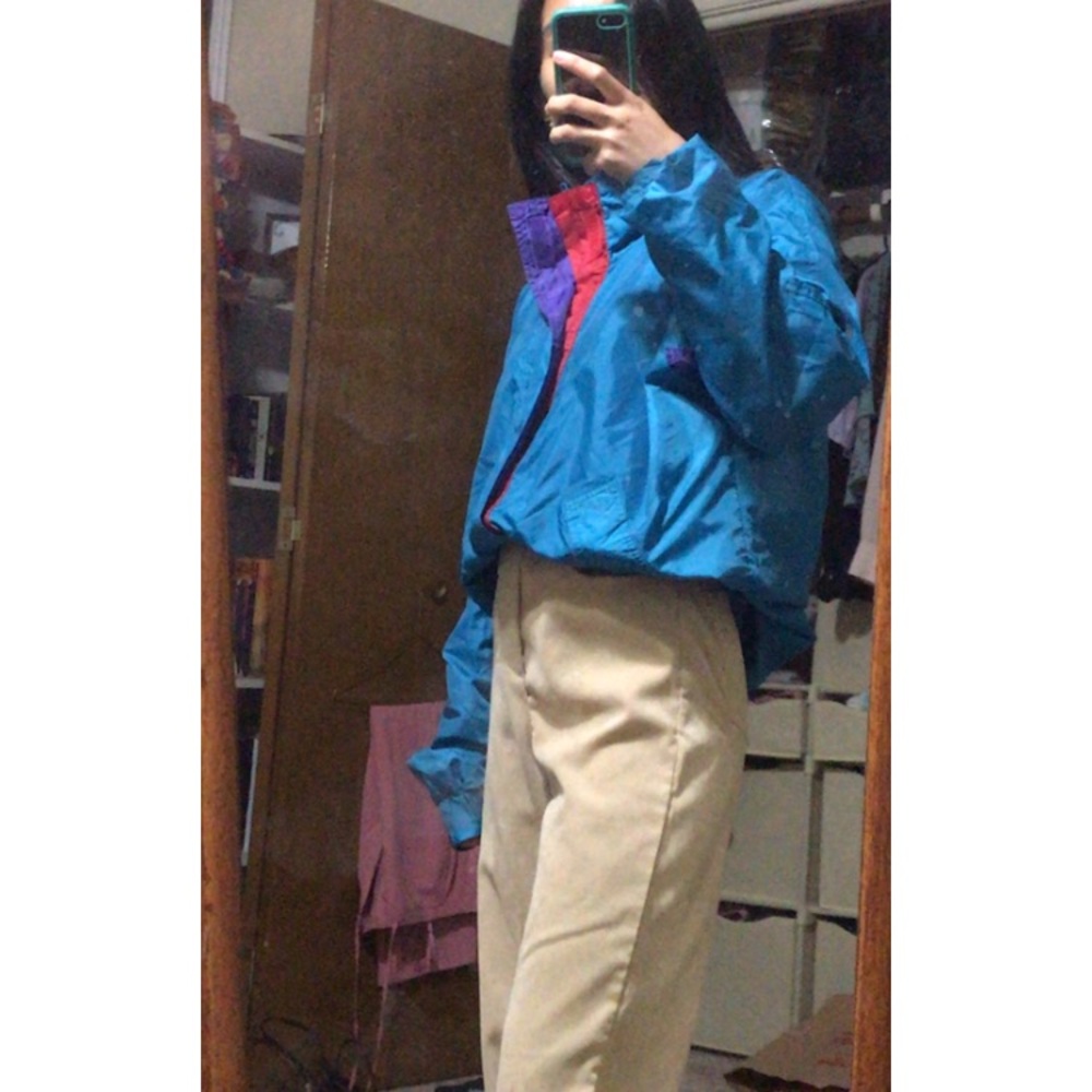 Vintage Colorblock Windbreaker